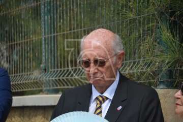 Acto de descubrimiento de la placa de la calle de Farmacéutico Francisco Artiles Betancor (Foto TA)